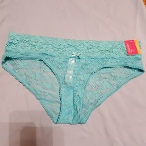 Xhilaration-Aqua lace underwear -Juniors M